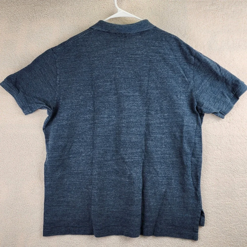 Polo Ralph Lauren Classic Fit Polo Shirt Mens XXL Blue Heathered Short Sleeve
